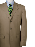 Product Image of 100% Wool Three-button Travel Blazer-British Tan