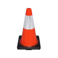 18" Traffix Devices PVC Traffic Cone - Orange - 3 Lbs - 6" 3M Reflective Collars