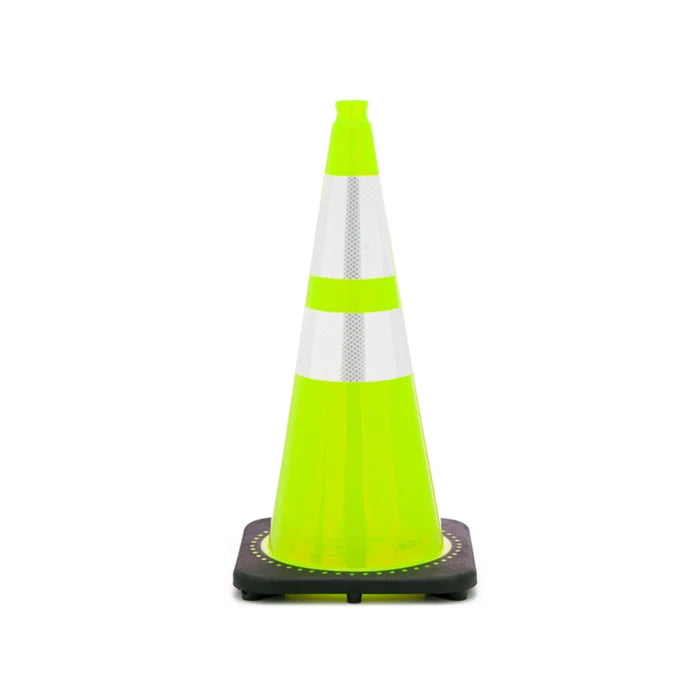 jbc-traffic-safety-cone-lime-28-inch-tall-7-lbs-6-inch-4-inch-3m-reflective-collars