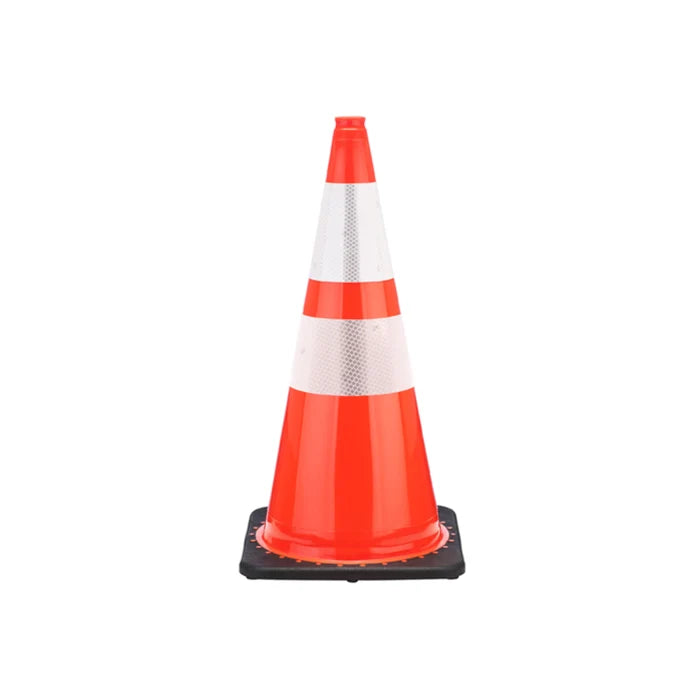 Traffic Safety Cones Orange 28 Inch Tall with Reflective Collars  - JBC