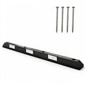 6 Foot Long - Rubber Parking Curb Wheel Stop Block With Spikes - White