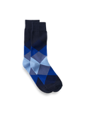 Product Image of Argyle Cotton Blend Sock-Blue Multi