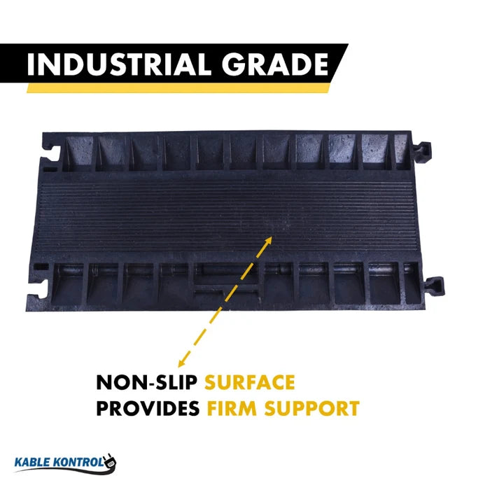 ATLAS Cable Protector Ramp - 5 Channels - Yellow / Black - CP9975