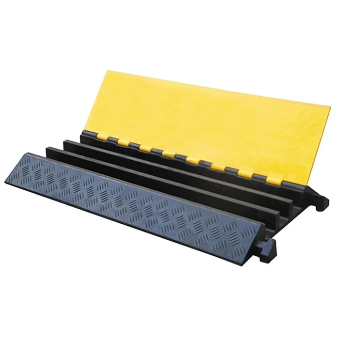 ATLAS Heavy Duty Cable Protector - 3 Channels - Yellow / Black - CP9986