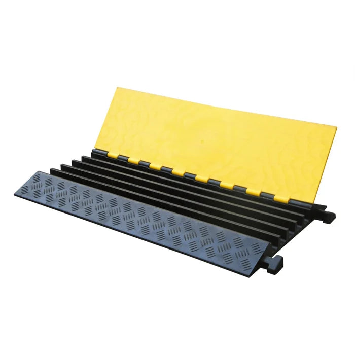 ATLAS Heavy Duty Cable Protector - 5 Channels - Yellow / Black - CP9988