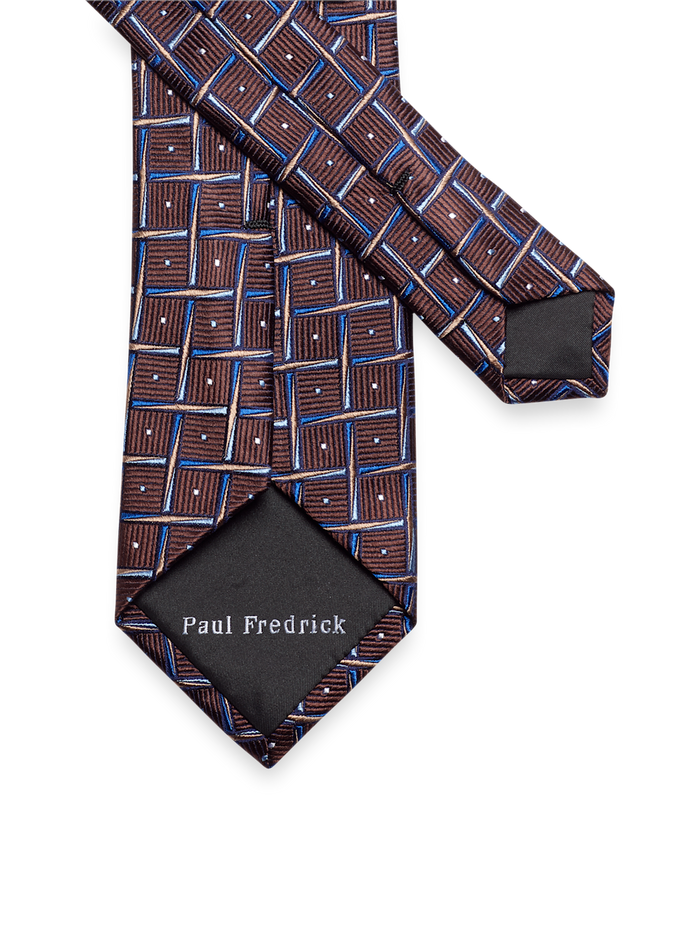 Alternate Image of Basketweave Woven Silk Tie-2