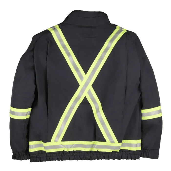 Big Bill Flame Resistant Unlined Jacket with Reflective Material Westex Ultrasoft® - L495US9