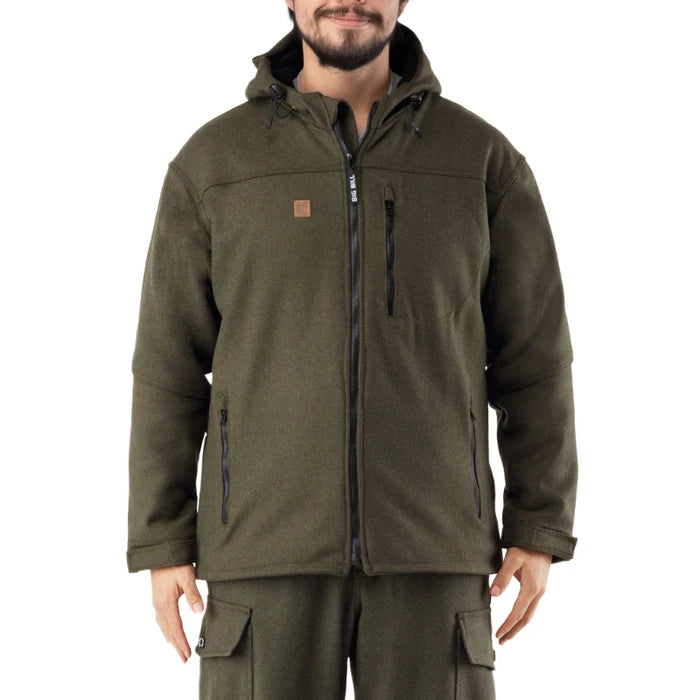 Big Bill® Fleece Lined Merino Wool Hooded  Jacket - JKTMER