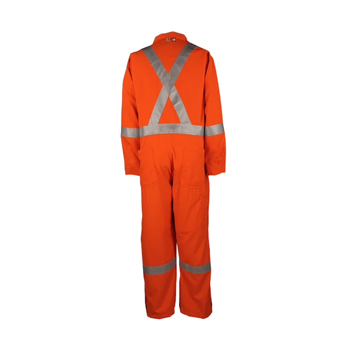 Big Bill® Hi-Vis Industrial Work Flame Resistant (FR) Coverall with Reflective Strip - 408US7
