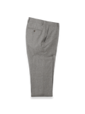 Product Image of Black/white Wool Glen Plaid Flat Front Suit Pants-Black/White