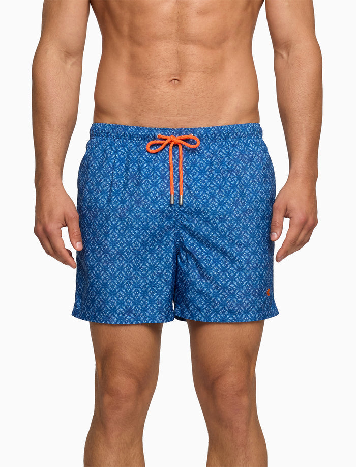 Boxer mare uomo fantasia batik blu - Gallo 1927 - Official Online Shop