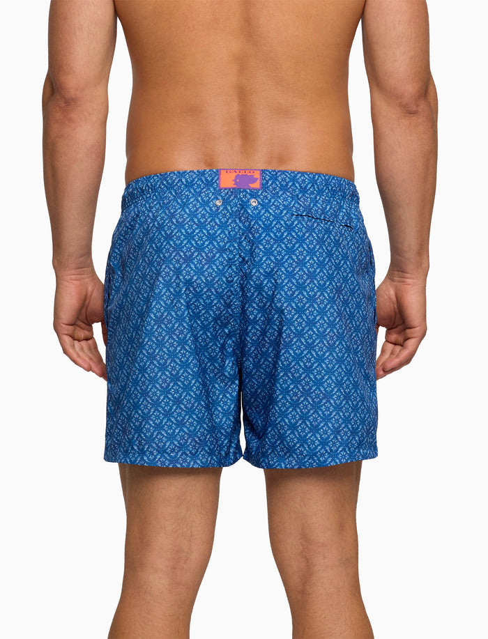 Boxer mare uomo fantasia batik blu - Gallo 1927 - Official Online Shop