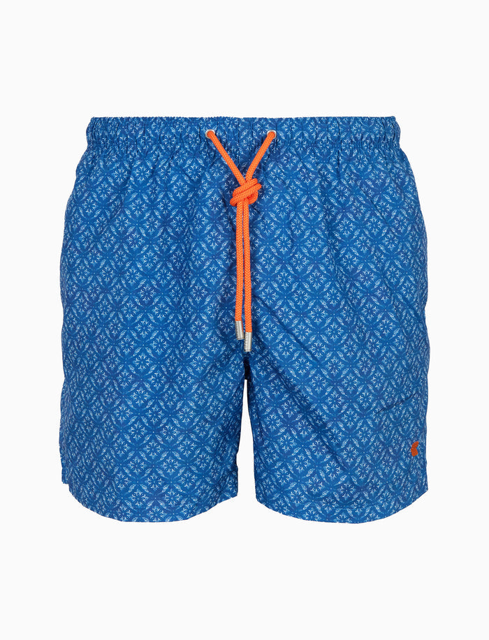 Boxer mare uomo fantasia batik blu - Gallo 1927 - Official Online Shop