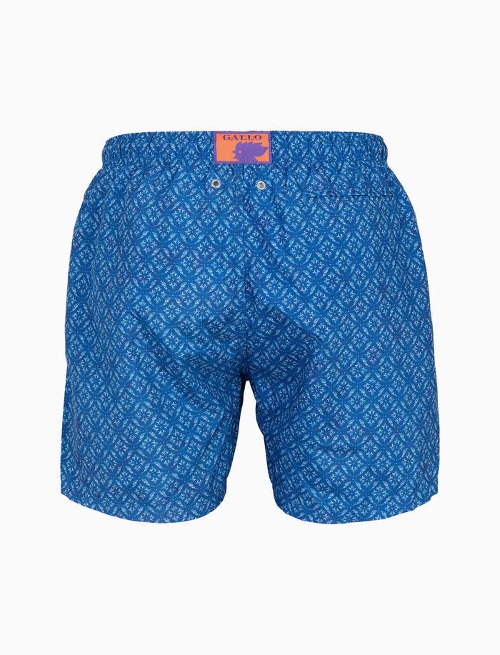 Boxer mare uomo fantasia batik blu - Gallo 1927 - Official Online Shop