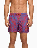 Boxer mare uomo fantasia conchiglie su fondo bordò - Gallo 1927 - Official Online Shop