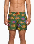 Boxer mare uomo fantasia pesci su fondo verde - Gallo 1927 - Official Online Shop