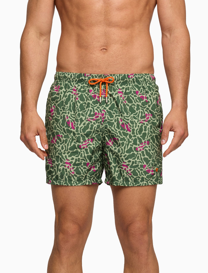 Boxer mare uomo fantasia pesci su fondo verde - Gallo 1927 - Official Online Shop