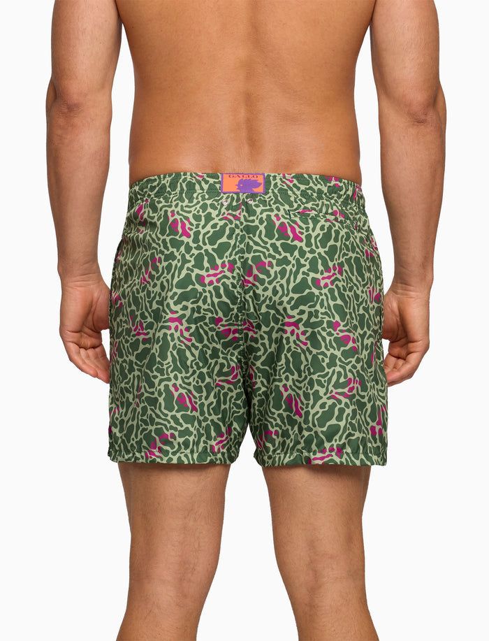 Boxer mare uomo fantasia pesci su fondo verde - Gallo 1927 - Official Online Shop