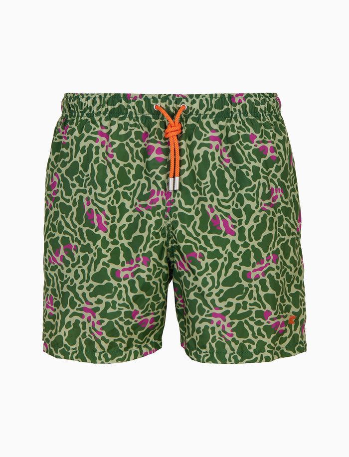 Boxer mare uomo fantasia pesci su fondo verde - Gallo 1927 - Official Online Shop
