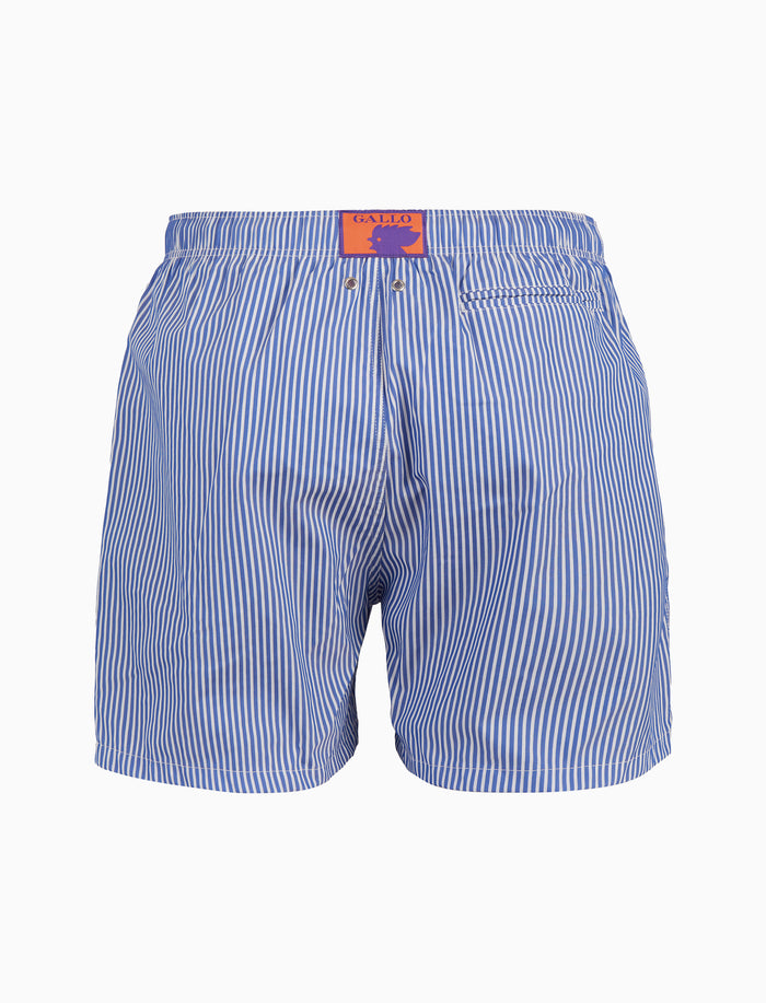Boxer mare uomo fantasia seersucker blu - Gallo 1927 - Official Online Shop