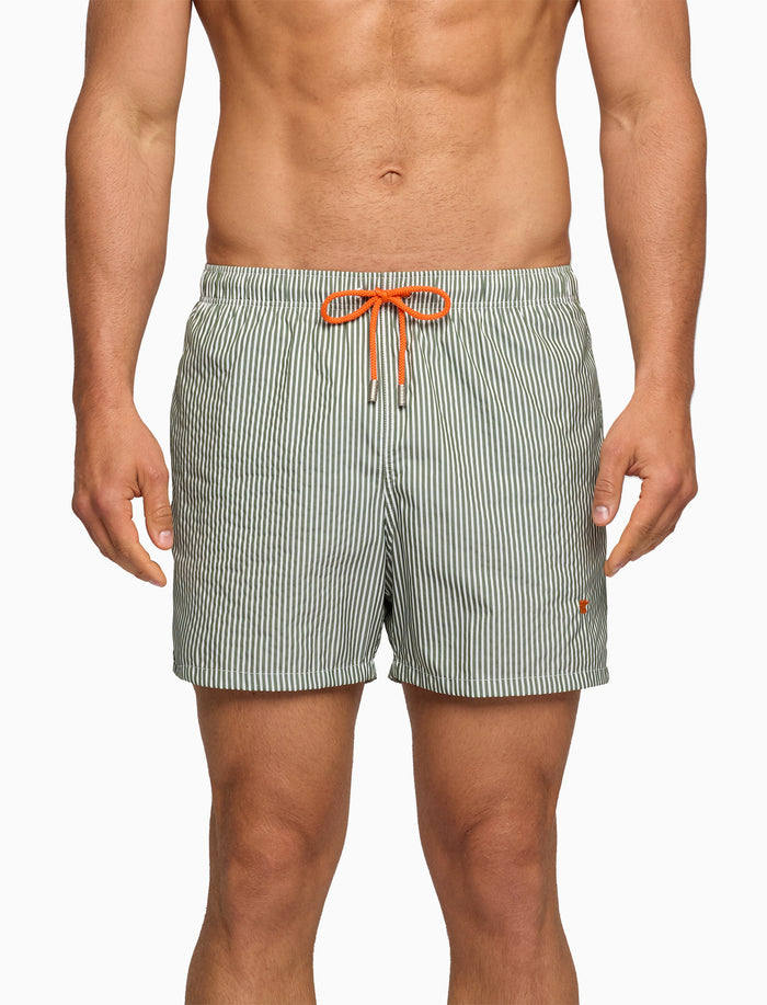 Boxer mare uomo fantasia seersucker verde - Gallo 1927 - Official Online Shop