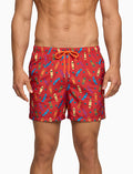 Boxer mare uomo fantasia skateboard su fondo rosso - Gallo 1927 - Official Online Shop