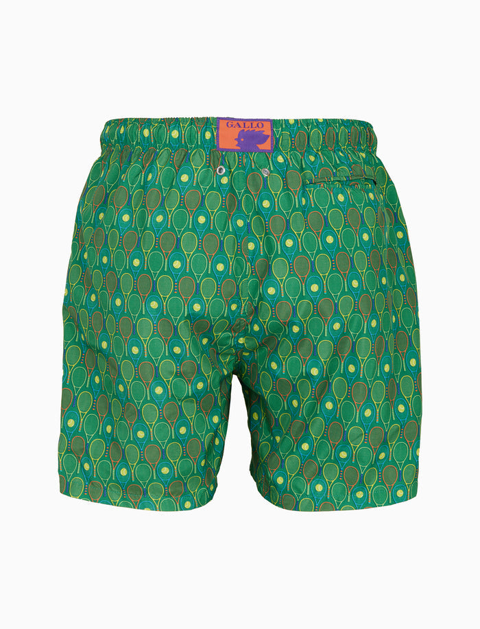 Boxer mare uomo fantasia tennis verde - Gallo 1927 - Official Online Shop