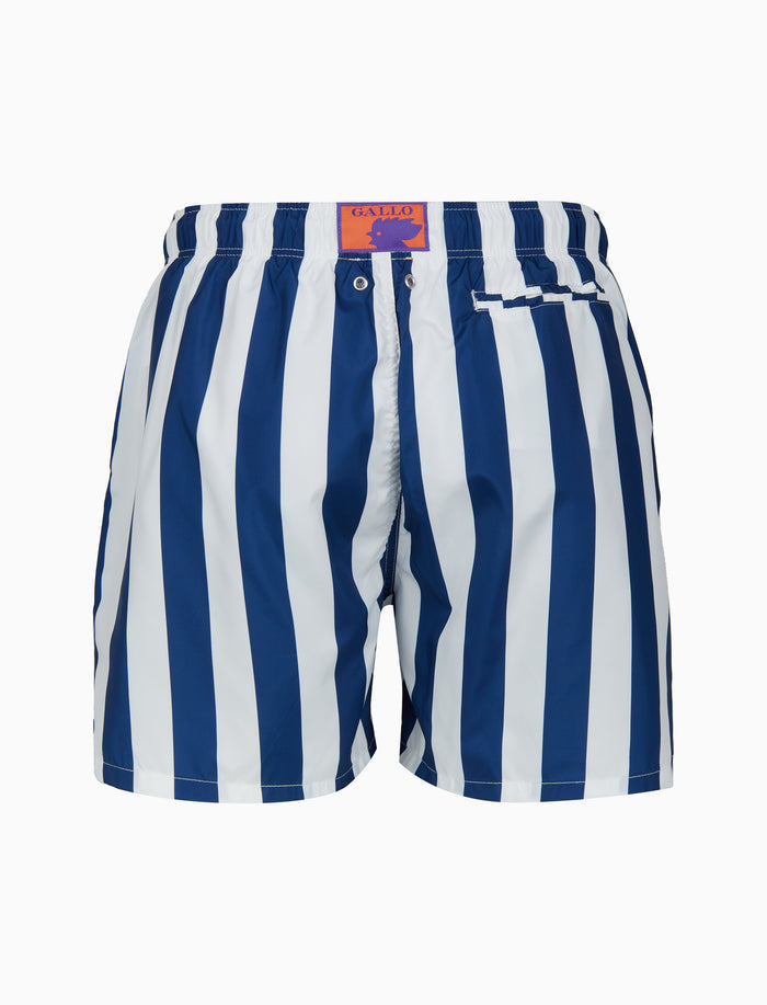 Boxer mare uomo righe bicolore blu - Gallo 1927 - Official Online Shop