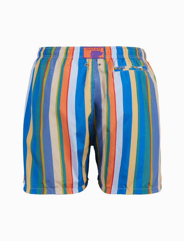 Boxer mare uomo righe multicolor azzurro - Gallo 1927 - Official Online Shop