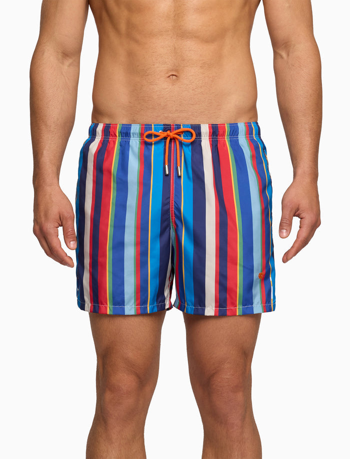 Boxer mare uomo righe multicolor blu - Gallo 1927 - Official Online Shop