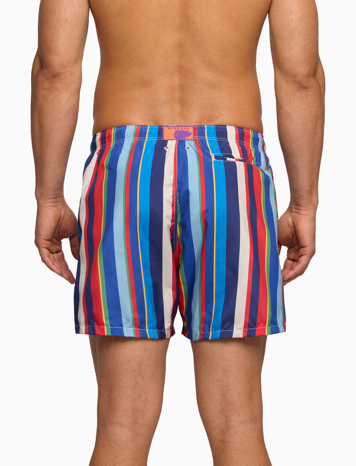 Boxer mare uomo righe multicolor blu - Gallo 1927 - Official Online Shop