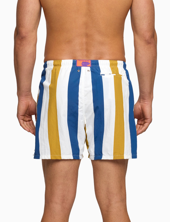 Boxer mare uomo righe tricolor blu - Gallo 1927 - Official Online Shop
