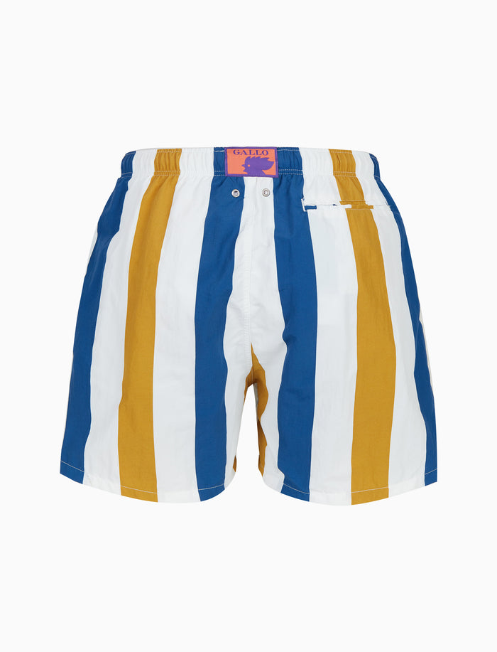 Boxer mare uomo righe tricolor blu - Gallo 1927 - Official Online Shop