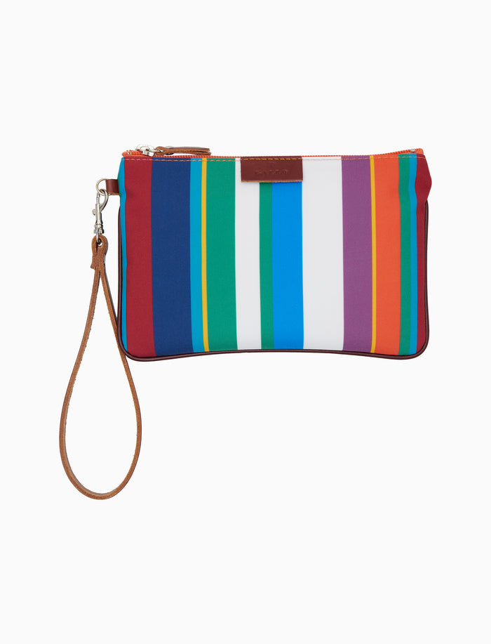 Bustina contemporary unisex bianco righe multicolor - Gallo 1927 - Official Online Shop