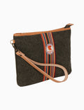 Bustina piatta unisex in canvas di cotone verde tinta unita - Gallo 1927 - Official Online Shop