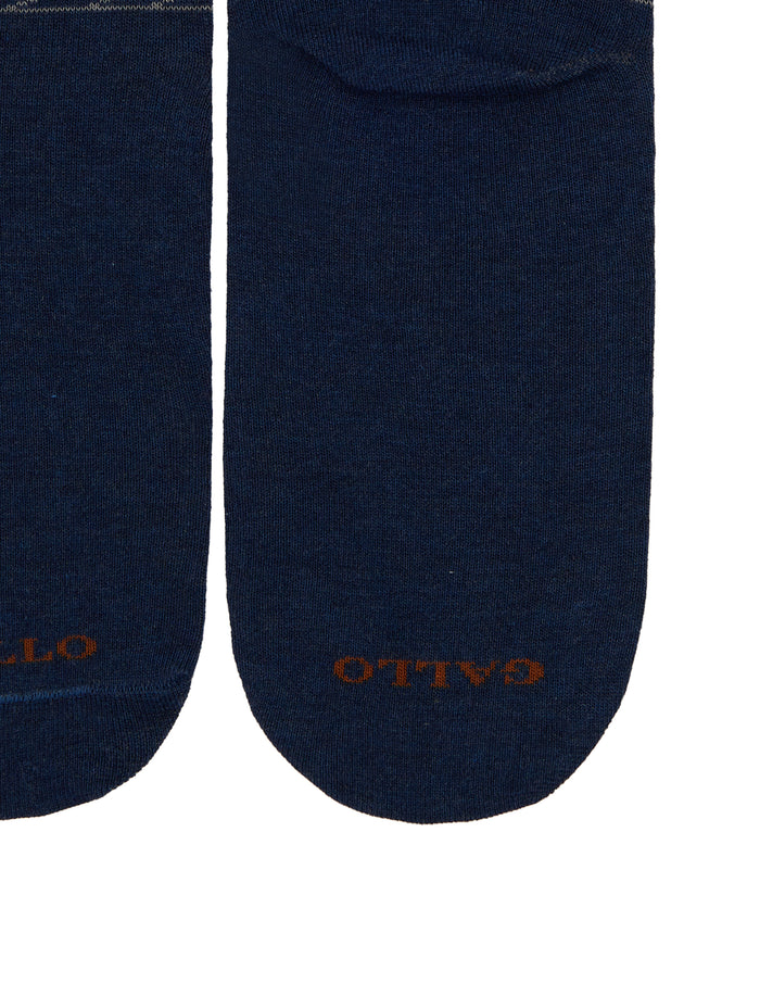 Calze corte donna cotone blu fantasia Firenze Palazzo Vecchio - Gallo 1927 - Official Online Shop