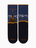 Calze corte uomo cotone blu fantasia Torino Mole Antonelliana - Gallo 1927 - Official Online Shop
