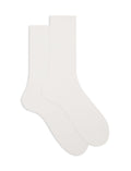 Calze corte uomo cotone costa tinta unita bianco - Gallo 1927 - Official Online Shop