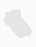 Calze cortissime donna cotone bianco tinta unita - Gallo 1927 - Official Online Shop
