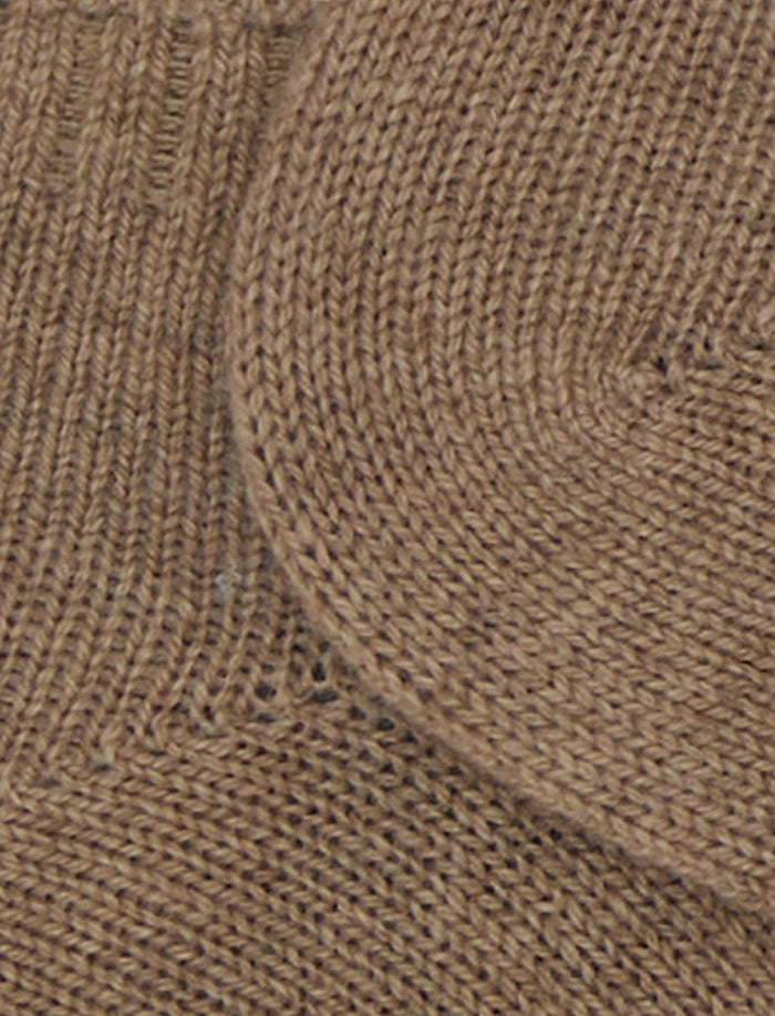 Calze fantasmini donna cashmere beige tinta unita - Gallo 1927 - Official Online Shop
