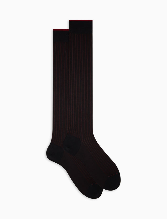 Calze lunghe uomo cotone blu vanisé - Gallo 1927 - Official Online Shop