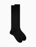 Calze lunghe uomo cotone nero fantasia perlage - Gallo 1927 - Official Online Shop