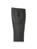 Product Image of Charcoal Wool Windowpane Double Pleated Suit Pants-Charcoal