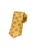 Product Image of Circles Woven Silk Tie-Yellow