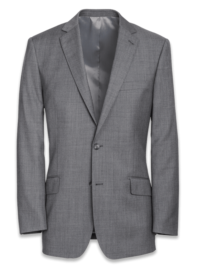Product Image of Classic Fit Sharkskin Notch Lapel Suit Jacket-Grey