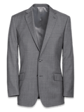 Product Image of Classic Fit Sharkskin Notch Lapel Suit Jacket-Grey