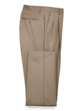 Product Image of Classic Fit Sharkskin Pleated Suit Pants-Tan