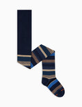 Collant bambino cotone blu righe multicolor - Gallo 1927 - Official Online Shop