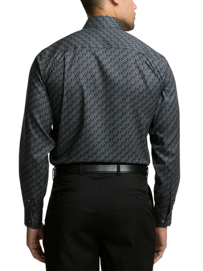 Alternate Image of Comfort Stretch Non-iron Deco Dress Shirt With Contrast Trim-4