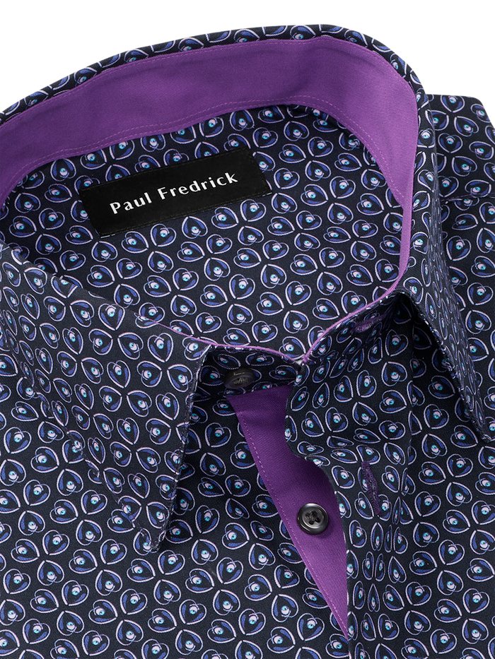 Alternate Image of Comfort Stretch Non-iron Deco Dress Shirt With Contrast Trim-6